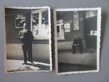 2 vieilles photos d'assiettes émaillées de café estaminet ac, Photo, Comme neuf, Envoi, 1940 à 1960