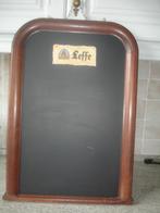 Schrijfbord van Leffe - Belle Vue in houten kader, Ophalen of Verzenden, Gebruikt, Reclamebord, Plaat of Schild, Leffe