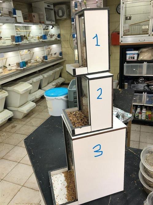 Voersilo's van trespa en Plexiglas in verschillende afmetin, Dieren en Toebehoren, Vogels | Toebehoren, Nieuw, Ophalen of Verzenden