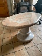 Salontafel in marmer te koop, Huis en Inrichting, Ophalen, Overige materialen, Ovaal, Marmer