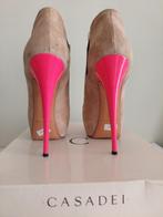 999B* Casadei - sexy bootsfluo/beige high heels (39), Lage of Enkellaarzen, Gedragen, Beige, Casadei