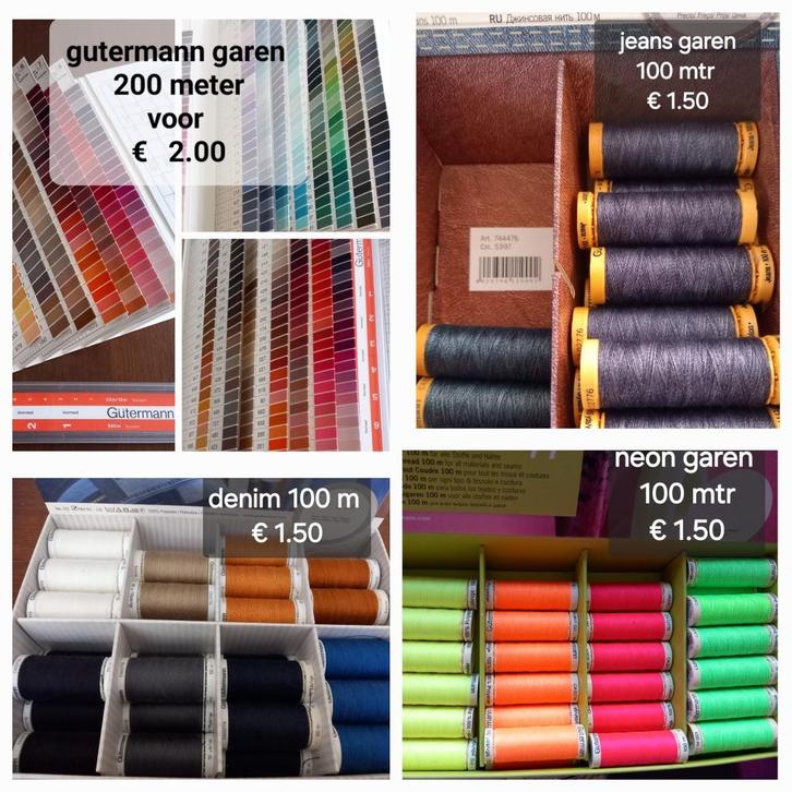 gutermann naaigaren nieuwe klossen, Hobby en Vrije tijd, Naaien en Fournituren, Ophalen of Verzenden