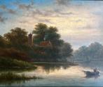 Gerestaureerd olieverfschilderij van Lion Schulman 1881, Antiek en Kunst, Ophalen