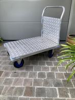 plateauwagen/ magazijnkar, Doe-het-zelf en Bouw, Transportwagens, Ophalen, Zo goed als nieuw