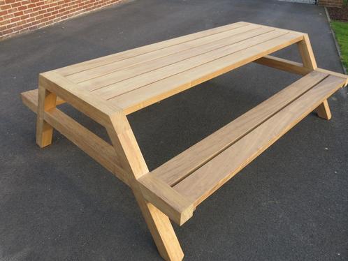 te koop  volledige teak tuinset, Tuin en Terras, Tuinsets en Loungesets, Nieuw, Tuinset, Teakhout, 8 zitplaatsen, Bank, Ophalen