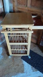 keukenrekje op wieltjes, Huis en Inrichting, Ophalen, Beige, 50 tot 100 cm, Zo goed als nieuw