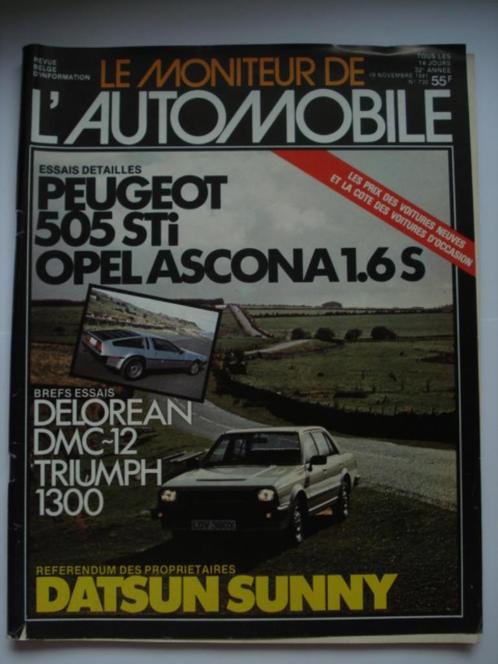 Le Moniteur de l'Automobile 730, Livres, Autos | Brochures & Magazines, Utilisé, Général, Envoi
