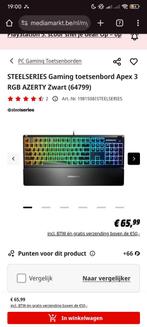 Gaming toetsenbord + gamingmouse, Enlèvement, Azerty, Clavier gamer