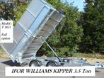 Ifor Williams TT3621 kipper met gesloten zijborden, Auto diversen, Aanhangers en Bagagewagens, Ophalen, Zo goed als nieuw