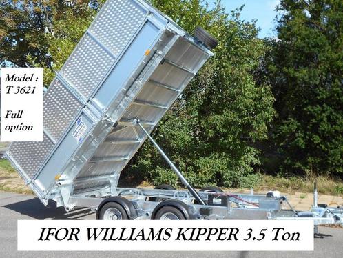 Ifor Williams TT3621 kipper met gesloten zijborden, Auto diversen, Aanhangers en Bagagewagens, Zo goed als nieuw, Ophalen
