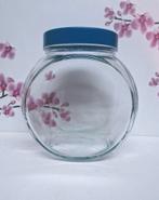 💙 GRAND POT À BONBONS EN VERRE, Enlèvement ou Envoi, Comme neuf, Bleu, Autres types
