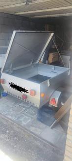 Gesloten aanhangwagen met deksel en dakdragers, Auto diversen, Aanhangers en Bagagewagens, Ophalen, Gebruikt
