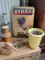 Vintage metalen reclamekalender Byrrh - Reclamebord, Verzamelen, Ophalen of Verzenden, Gebruikt, Reclamebord