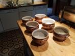bruine aardewerken potten, Kom(men), Zo goed als nieuw, Ophalen, Boerenbont