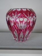 Vase en cristal de Bohême 3 pièces, Antiquités & Art, Antiquités | Verre & Cristal, Enlèvement ou Envoi