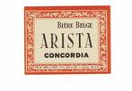 Oud bieretiket van "ARISTA", Verzenden, Nieuw, Overige typen, Overige merken