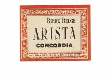 Oud bieretiket van "ARISTA" beschikbaar voor biedingen