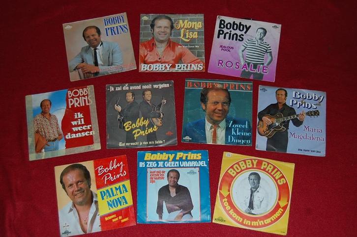 45t's van Bobby Prins, Cd's en Dvd's, Vinyl | Nederlandstalig, Zo goed als nieuw, Levenslied of Smartlap, Overige formaten, Ophalen of Verzenden