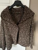 Vest Cardigan met grote kraag Caroline Biss 40 bruin spikk, Kleding | Dames, Ophalen of Verzenden