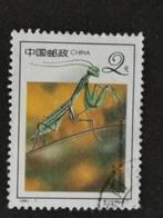 China 1992 - insecten - sprinkhanen - bidsprinkhaan, Ophalen of Verzenden, Gestempeld, Oost-Azië