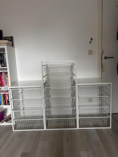 Ikea Opberg Rekjes Jonaxel 3 stuks, Huis en Inrichting, Kasten | Ladekasten, Zo goed als nieuw, 100 tot 150 cm, 50 tot 100 cm
