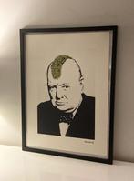 BANKSY: ingelijste lithografie met certificaat, Antiek en Kunst, Ophalen of Verzenden