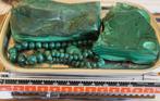3 Kgr.Natuurlijke Congolese Malachite(Inclusief Juwelenset), Enlèvement ou Envoi, Minéral