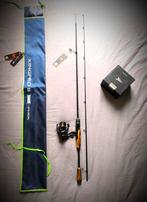 Ensemble canne Kingdom 198 cm + moulinet Kastking + nylon, Ophalen of Verzenden, Nieuw, Complete set