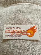 Sticker antwerp is burning Sportpaleis Antwerpen, Ophalen of Verzenden