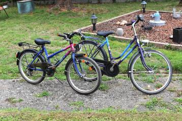 Twee kinderfietsen (mountainbike en stadsfiets) beschikbaar voor biedingen