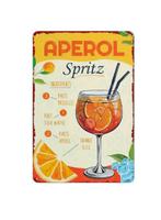 Aperol blikken decoratie plaat, Ophalen of Verzenden, Zo goed als nieuw, Reclamebord