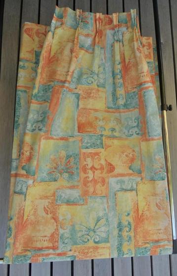 1 Paire de Tentures tissu de haute qualité 198 X 145cm, Enlèvement ou Envoi, Autres couleurs, Comme neuf, 100 à 150 cm