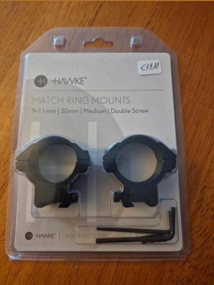 Hawke Match ring mounts montageringen, Sport en Fitness, Schietsport-accessoires, Nieuw, Ophalen of Verzenden