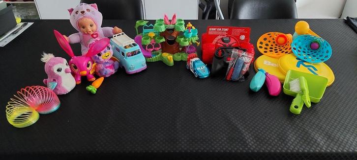 Lot 12 soorten speelgoed (hatchimal, polly pocket, auto´s), Kinderen en Baby's, Speelgoed | Overig, Zo goed als nieuw, Ophalen of Verzenden