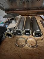 Schoorsteenbuis in inox, Doe-het-zelf en Bouw, Ophalen, Nieuw, Inox