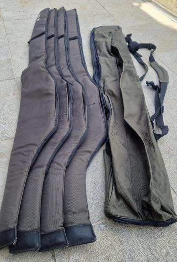 4 x TNT rodsleeves 12/13 ft inclusief moederfoudraal, Watersport en Boten, Hengelsport | Karpervissen, Ophalen, Zo goed als nieuw