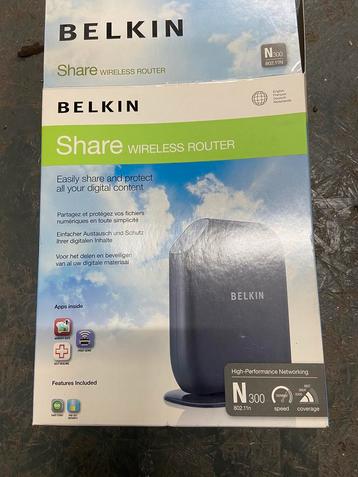 Belkin wireless router compleet in originele doos. 