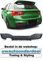 Diffuser Mat Zwart Dubbele Uitlaat Links Voor Bmw 1 Serie F2, Auto diversen, Tuning en Styling, Verzenden