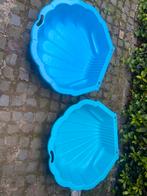 2 blauwe schelpen (zandbak/ zwembad), Ophalen, Zo goed als nieuw