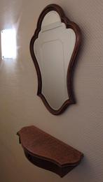 Vintage spiegel met bijhorend kastje, Antiek en Kunst, Ophalen