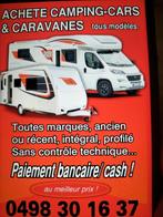 Vous vendez votre Camping car et caravane nous l achetons, Particulier