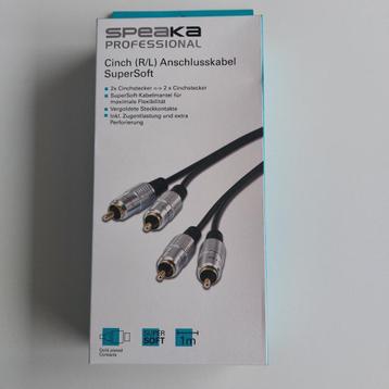 Cinch / RCA kabels Speaka Professional - nieuw disponible aux enchères