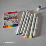 Apli Street Marker 6-kleuren viltstift met dubbele punt, Verzenden, Nieuw, Los Vilt