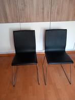 2 zwarte stoelen, Huis en Inrichting, Ophalen, Zo goed als nieuw