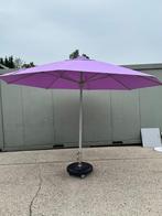 parasol 350cm rond met licht en voet Nieuw, Tuin en Terras, Parasols, Ophalen, Nieuw, Kantelbaar, Stokparasol