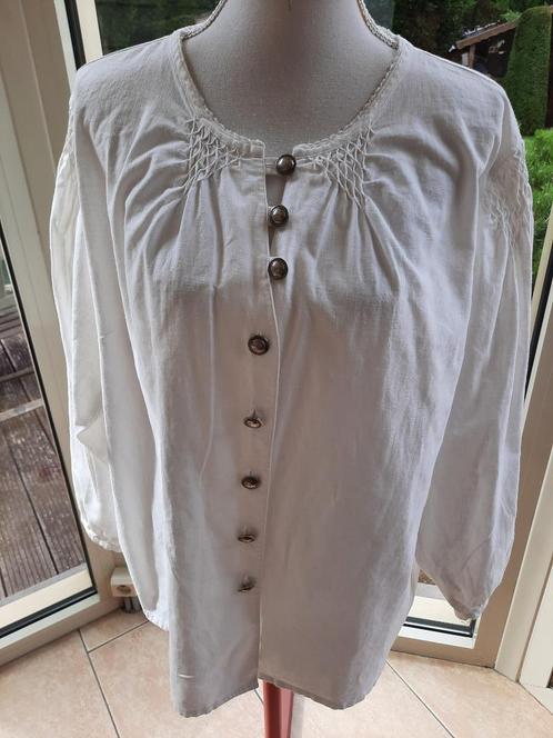 Flamboyante blouse GOLO - XXL, Kleding | Dames, Blouses en Tunieken, Zo goed als nieuw, Maat 46/48 (XL) of groter, Wit, Ophalen of Verzenden