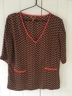 Geprint bloesje met korte mouw Cks maat M, Kleding | Dames, Maat 38/40 (M), Bruin, Ophalen of Verzenden, Zo goed als nieuw