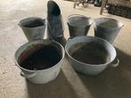 ijzere potten voor deco, Ophalen, Gebruikt