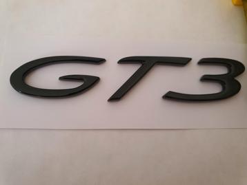 Porsche GT3 logo > glans zwart beschikbaar voor biedingen