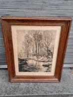 Eau forte signe jos delfosse, Antiquités & Art, Enlèvement ou Envoi